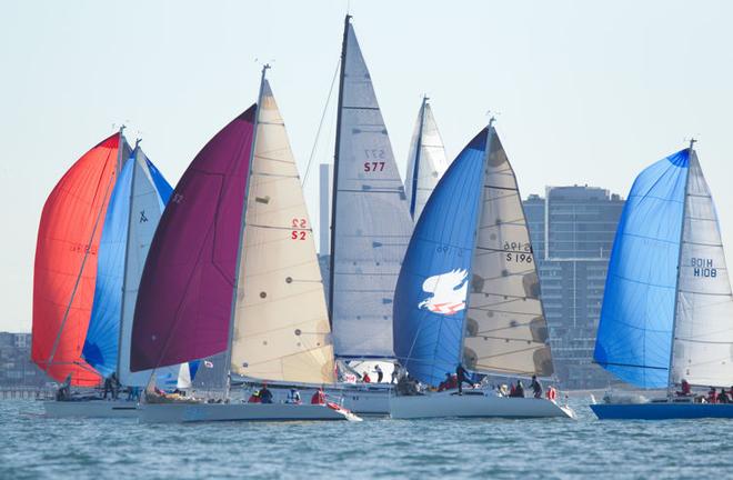 Day three fleet - Australian Women’s Keelboat Regatta 2014 ©  Steb Fisher